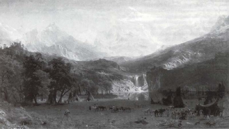 Albert Bierstadt Die Rocke Mountains china oil painting image